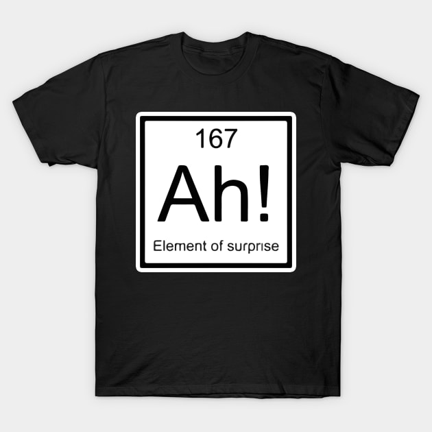 "Ah! The element of surprise" T-Shirt by ARTCLX